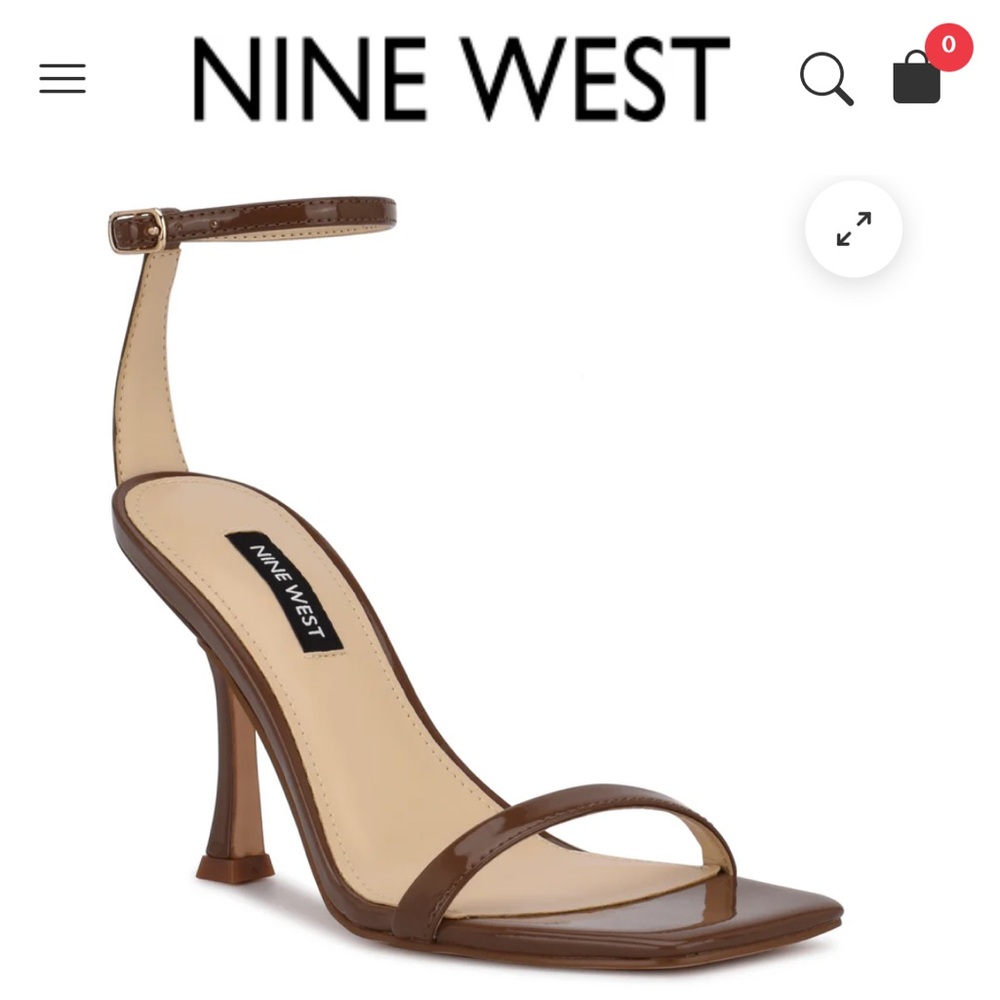 Brand NWT Nine West Yess Stiletto Heels in New Maple Patent Leather